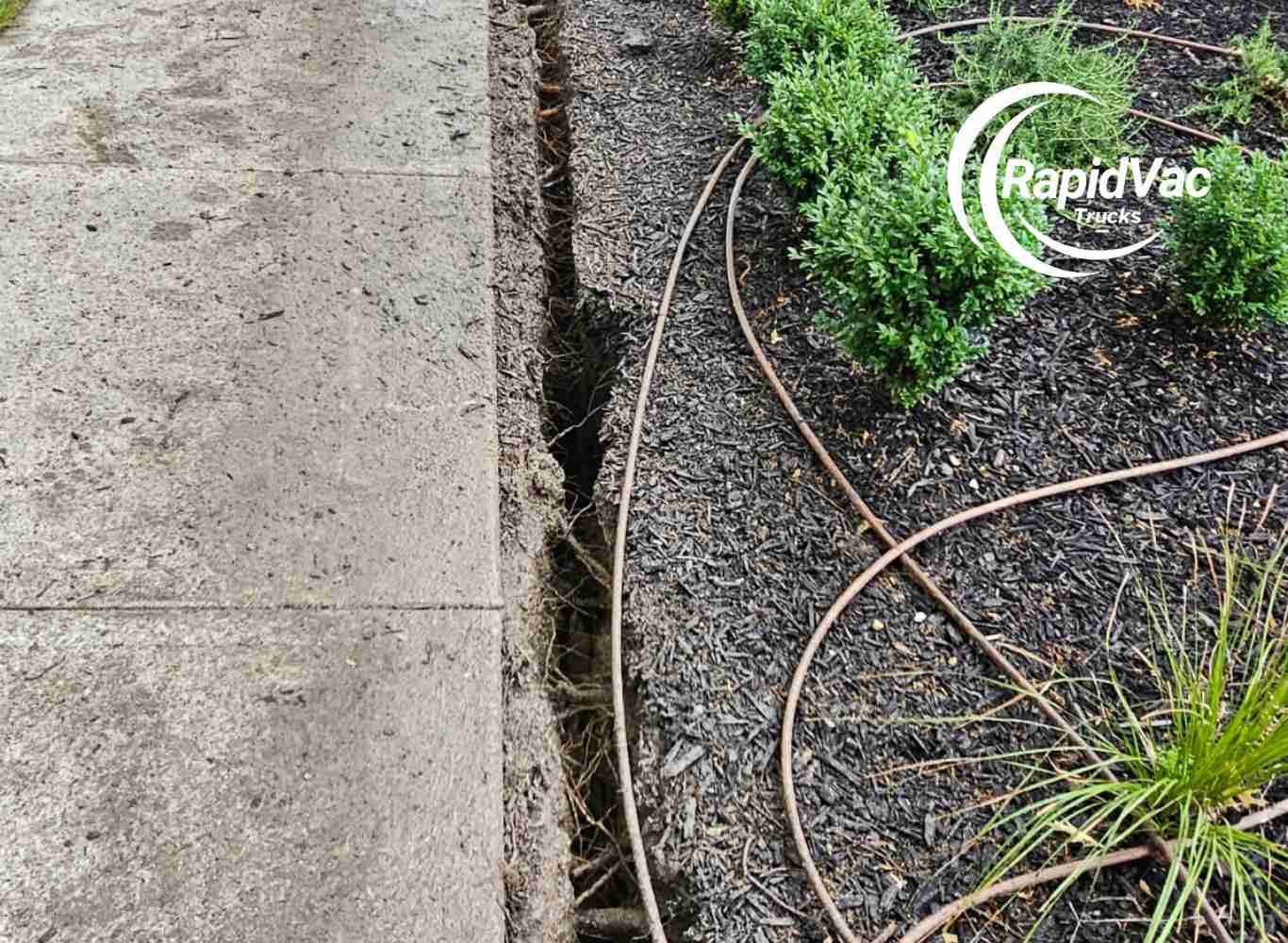 Hydro excavation creating trenches for underground electrical installations in Gold Coast.