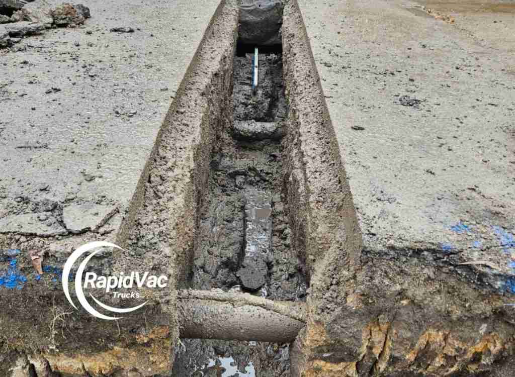 Non-destructive trenching using vacuum trucks for minimal ground disturbance in Gold Coast.